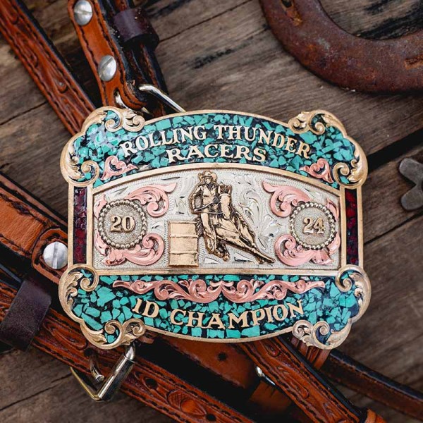 Eureka Springs Turquoise Belt Buckle 